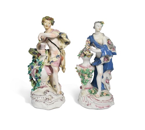 Lot 269 - A Bow porcelain figure of Bacchus, circa 1760