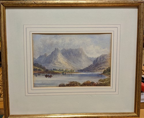 Lot 554 - A collection of four watercolours to include M....