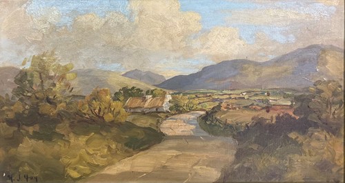 Lot 432 - H J Foy Mourne Mountains Oil on board 22 x...