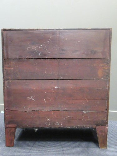 Lot 677 - An early 19th century mahogany secetaire, the...