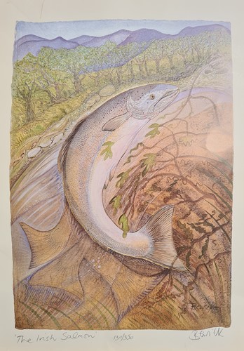 Lot 621 - Pauline Bewick (Irish 1935-) The Irish Salmon,...