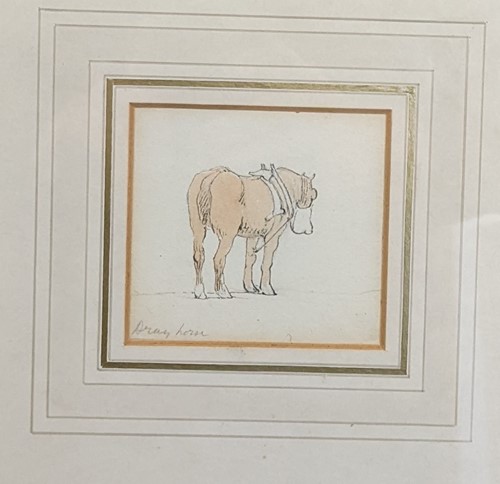 Lot 320 - A collection of six studies of horses; to...