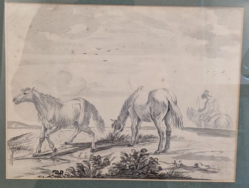 Lot 320 - A collection of six studies of horses; to...
