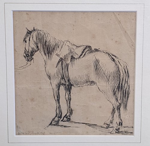 Lot 320 - A collection of six studies of horses; to...