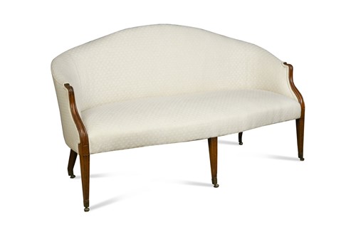 Lot 298 - A George III mahogany arched back sofa
