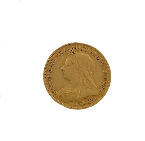 Lot 408 - A Queen Victoria 'Old Head' half sovereign