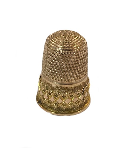 Lot 429 - An early 20th century 9ct gold thimble