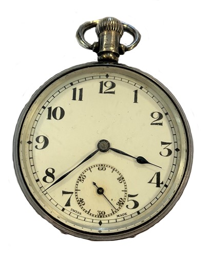 Lot 242 - Valmor - An early 20th century silver open faced pocket watch