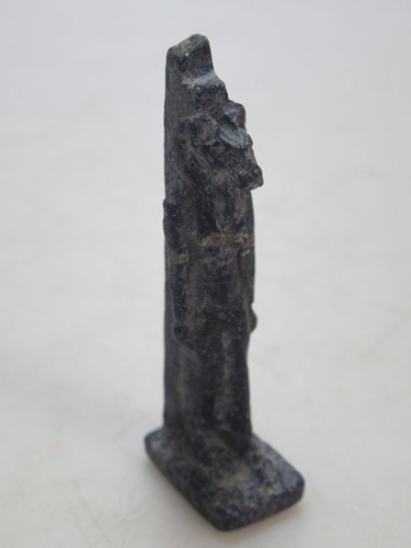Lot 204 - A lapis figure of the Egyptian god, Sekhmet,...