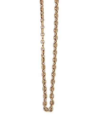 Lot 112 - Cropp & Farr - A 9ct gold anchor link chain