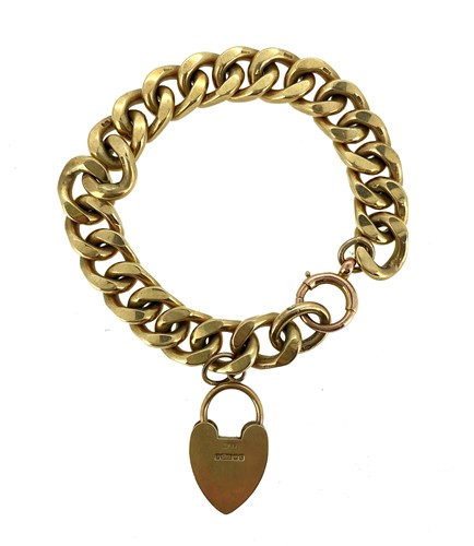 Lot 190 - A late 20th century 9ct gold charm bracelet