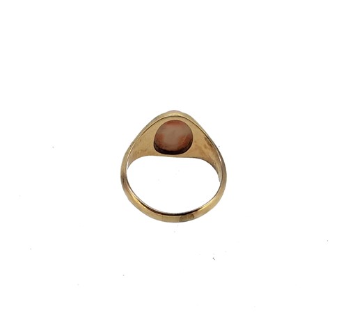 Lot 29 - A pair of coral ear pendants together with a coral ring