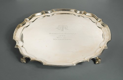 Lot 569 - A George VI silver salver