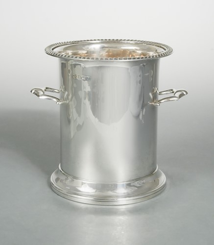 Lot 552 - A George V silver wine cooler.