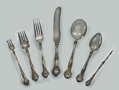 Lot 445 - An 82-piece set of American metalwares silver plated cutlery and flatware