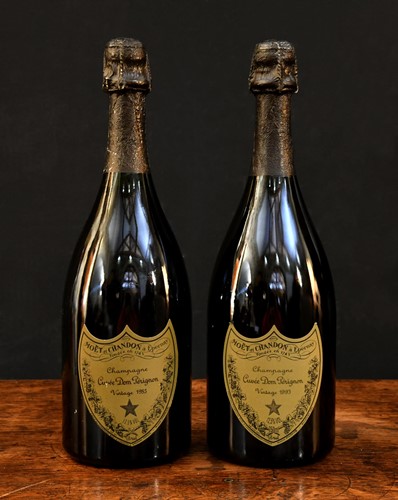 Lot 543 - Dom Perignon Champagne 1985, 1 bottle; 1993, 1...