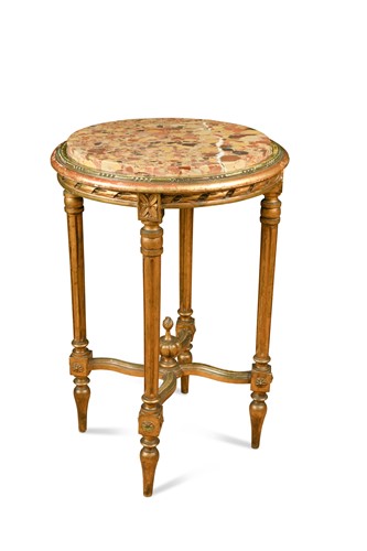 Lot 289 - A circular giltwood occasional table, 19th century