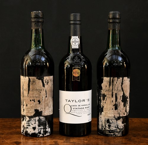 Lot 539 - Quinta do Noval vintage port 1963, 2 bottles...