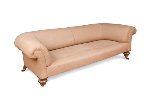 Lot 397 - A Victorian walnut sofa
