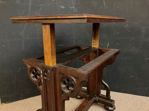Lot 205 - A Victorian 'Puginesque' oak library table