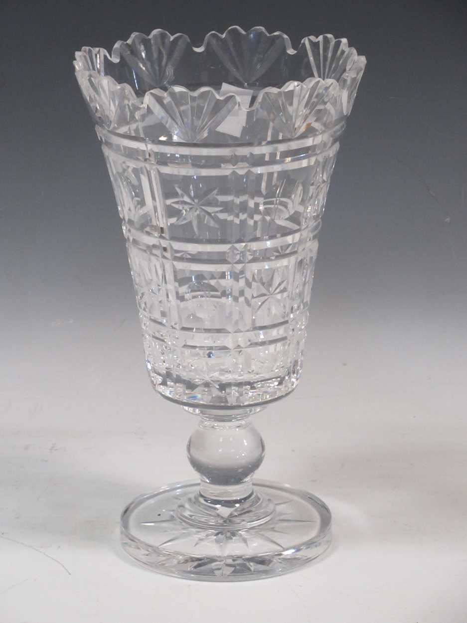 Lot 38 - A Waterford Crystal vase, together with...