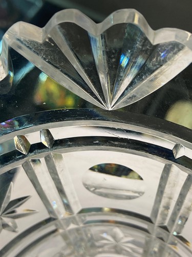 Lot 38 - A Waterford Crystal vase, together with...