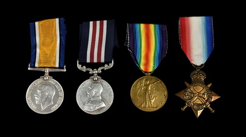 Lot 120 - A World War I group of medals