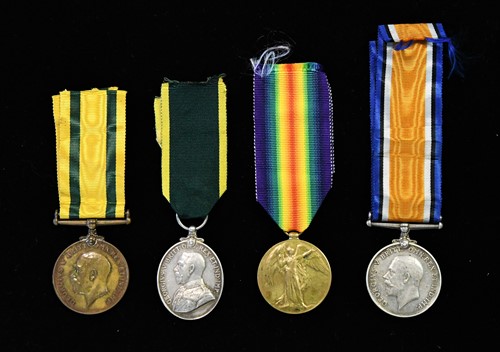 Lot 122 - A World War I group of medals