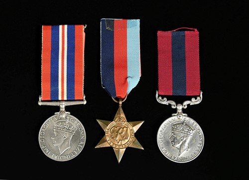 Lot 125 - A trio of World War II medals