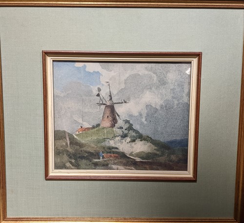Lot 567 - Follower of John Sell Cotman, Windmill in a...