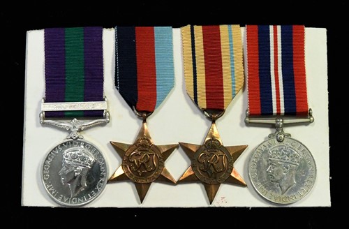 Lot 140 - A group of World War II medals