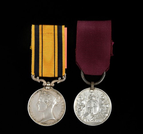 Lot 154 - A pair of medals