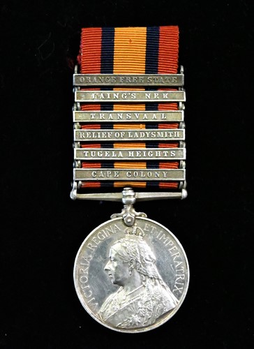 Lot 159 - A Queen's South Africa medal