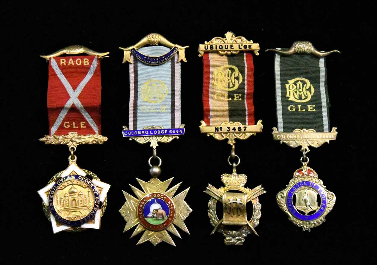 Lot 89 - Masonic Interest, a group of Silver gilt ‘Colombo Lodge’ medals