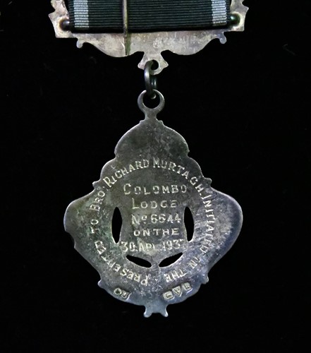 Lot 89 - Masonic Interest, a group of Silver gilt ‘Colombo Lodge’ medals