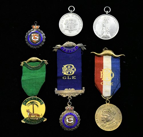 Lot 89 - Masonic Interest, a group of Silver gilt ‘Colombo Lodge’ medals