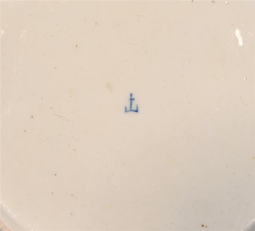 Lot 424 - Two Chelsea Derby plates, circa 1765