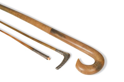 Lot 524 - A large Rhinoceros horn walking stick, circa 1920