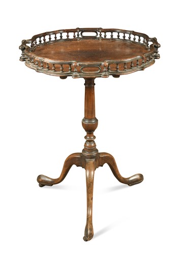 Lot 449 - A 19th century mahogany wine table with shaped...