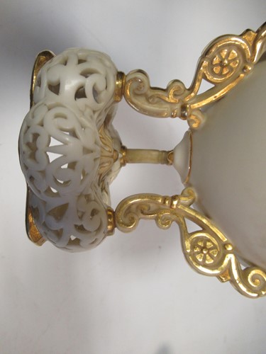 Lot 6 - A Grainger & Co. Royal Worcester vase, on a...