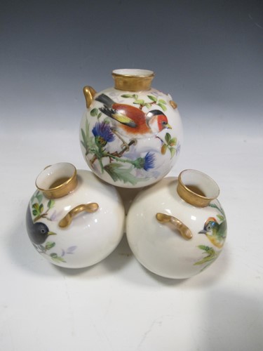 Lot 6 - A Grainger & Co. Royal Worcester vase, on a...