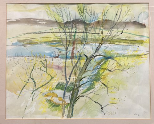 Lot 475 - Nicky Loutit, Receding Storm, Dordogne, signed...