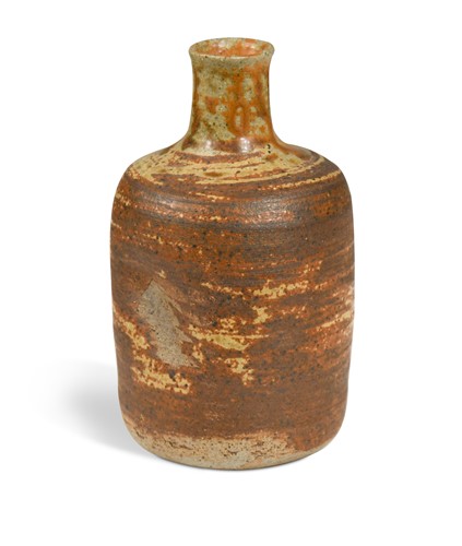 Lot 66 - Janet Leach (British, 1918-1997), a small St Ives Pottery bottle vase, circa 1980