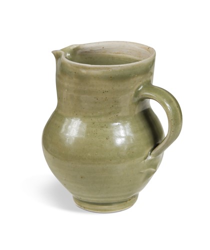 Lot 57 - Bernard Leach CH, CBE (British, 1887-1979), a stoneware bellied jug