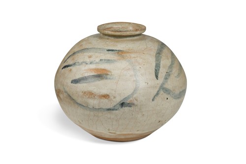 Lot 58 - Katharine Pleydell-Bouverie (British, 1895-1985), a large stoneware globular vase, circa 1930s