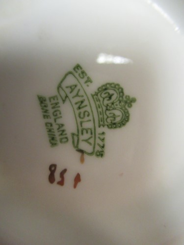 Lot 65 - An Aynsley Rosedale pattern tea service...