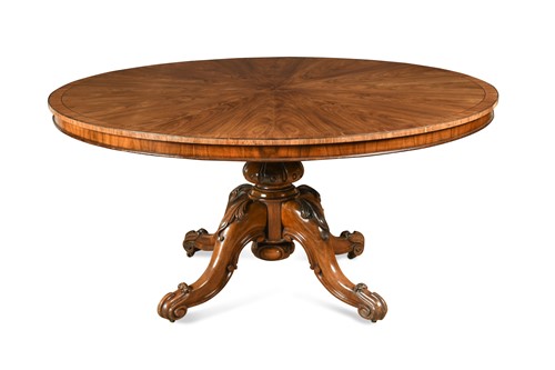Lot 504 - A large Victorian circular dining table