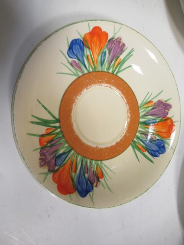Lot 72 - Clarice Cliff Bizarre dinner china, mainly in 6s