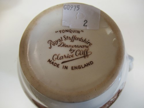 Lot 72 - Clarice Cliff Bizarre dinner china, mainly in 6s