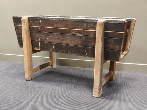 Lot 700 - An early 20th century estate made pitch pine...